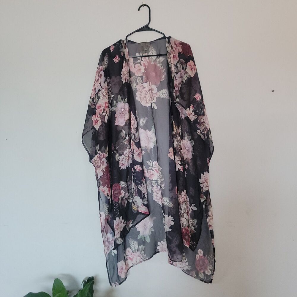 Cyn & Luca Swimsuit Coverup Cardigan Size M